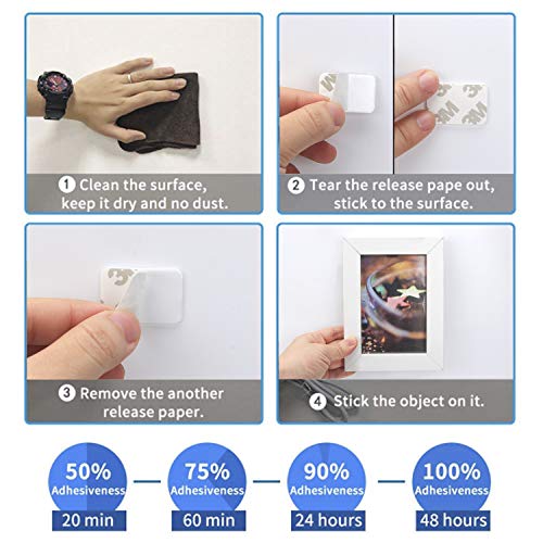 100 PCS 3M Adhesive Replacement Kit Double-Sided Foam Tape High Bond Dots Conformable Acrylic Glue Strong Pad Mounting Adhesion for Wall Surface Balloon Christmas Leather Rubber Mirror Face, White