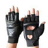 Kagogo Half Finger Taekwondo Training Boxing Gloves, Muay Thai Sandbag Training Punching Bag Half Mitts Sparring Glove
