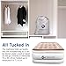 Etekcity Air Mattress Upgraded Twin Size Inflatable Airbed Blow Up Air Bed Raised Mattress with Built-in Pump for Camping, Guest, Hiking, Height 18”, Storage Bag