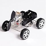 OriGlam 【Merry Christmas】 Mini Motor Smart Robot Car, Wind Car DIY Puzzle Robot Kit, Windmilling DIY Robot Smart Car