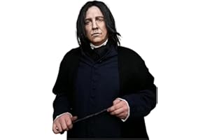 G&T Wig Dark Professor Severus Wizard Costume Wig Short Straight Black Mens Wig Assassin Wick Costume Wig for Adults Vincente Vega Costume Farquaad Wig for Halloween Cosplay