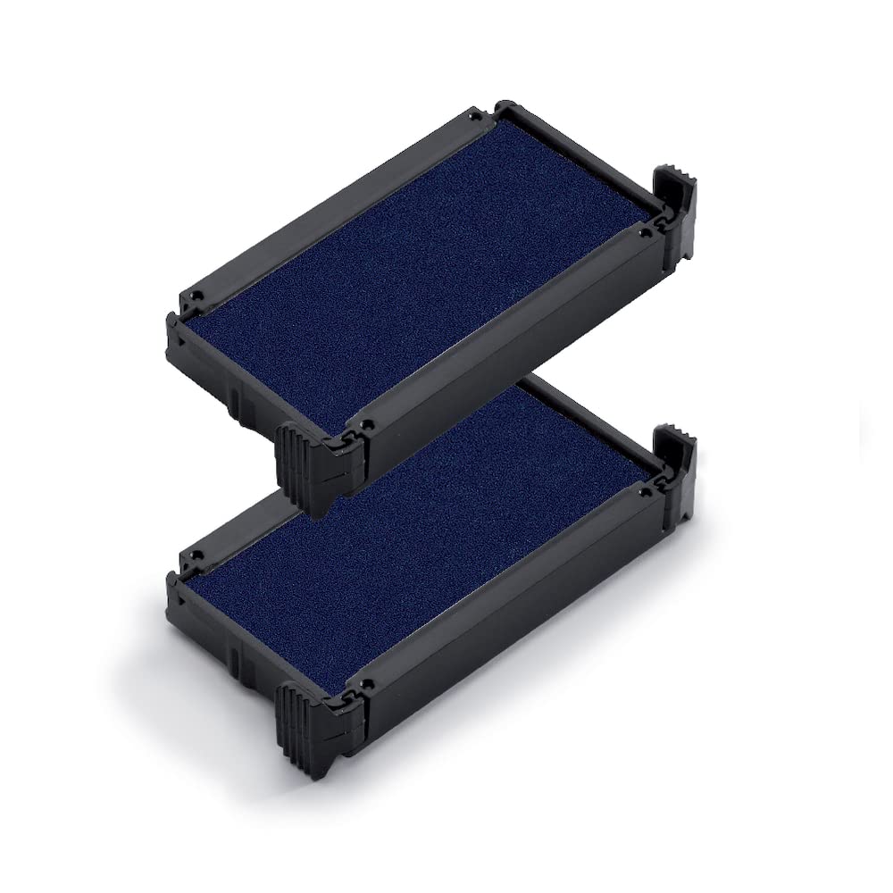 Trodat Replacement Ink Pads 6/4911 - Pack of 2 - Blue Ink - For The Printy 4911, 4911 Typo, 4951, 4822, 4800, 4820 and 4846