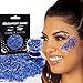 Chunky Cosmetic Holographic Glitter I Body, Face & Hair Safe I 16 pack + 1 glitter primer (pastels)