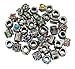 Buckets of Beads 10-Pack of Assorted European Style Crystal Rhinestone Charm Beads For Most Major Charm Braclets