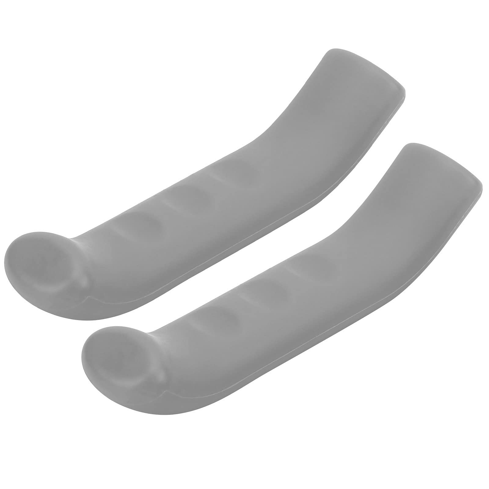 Keenso Bike Brake Grips, Anti-Slip Silicone Bicycle Brake Lever Cover, Ergonomic, Grey