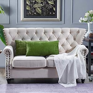 Image of BNF Home Inc Serenta Textured Velvet 4 Piece Pillow Shell Set Calla Green 14" x 26" Set of 2