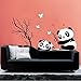 Hatop Home Decor Mural Vinyl Wall Sticker DIY Panda Bamboo Pattern Nursery Room Wall Art Decal (B)