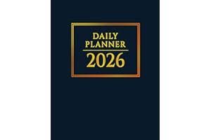 2026 Daily Planner Large Format: Daily diary for 365 days (One page per day ) | 12 months from Jan 1, 2026 to Dec 31, 2026 | 