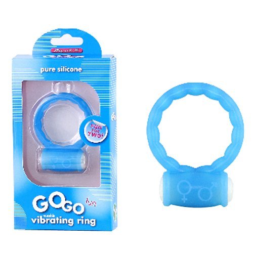 Textured Cock Rings Stimulators - Stretchy Strong Vibrating Cockrings (- Male Enhancement - Sex Toy for Men - Sex Toy for Couples (Blue)