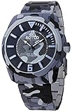 SO&CO New York Men's 5007.2 SoHo Quartz Blue Camouflage Stainless Steel Link Bracelet Watch