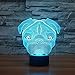 SUPERNIUDB Cute Pug Dog Night Light Baby Animal Led Lights Table Lamps for Home Decor Promotional Gifts for Kids