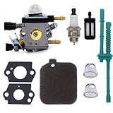 FitBest Carburetor with Tune Up Service Kit Fits Stihl BG45 BG46 BG55 BG65 BR45C SH55 SH85 Blower 4229 1200 606 Carb