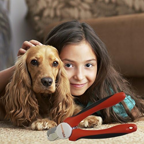 PetGroom, Pet Nail Clipper / Trimmer - Best Professional Dog Nail Trimmer with Nail File Suits Large or Small Dogs &amp; Cats - | Safety Guard to Prevent Over-Cutting of Toenails