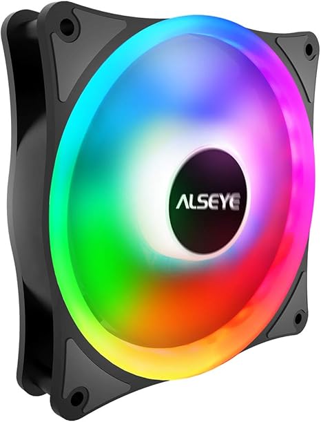 Amazon Com Alseye 140mm Rgb Case Fans Cpu Fan For Computer Case Equipped With Molex Controller Dc 12v Amd Intel Led Pc Fan 1600 Rpm Speed Computers Accessories