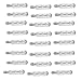 Beadaholique BP0414S 24-Piece Tone Glue on Bar Pin Back, 1-Inch, Silver