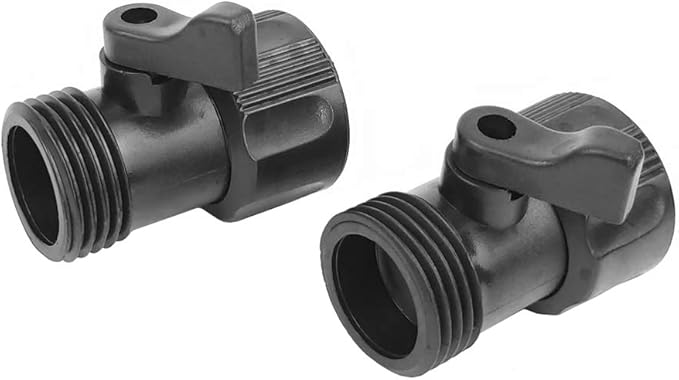 Amazon.com : 2 Pack Garden Hose Shut Off Valve, 3/4'' Thread Plastic