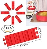 8PCS Silicone Cake Mold Magic Baking Snake-DIY Bundt Cake Tool Nonstick Flexible Reusable Create Any Shape of Cake,Bread, Pizza,Pastry,Muffin