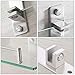 KES Bathroom Lavatory Double Glass Shelf Wall Mount, Rustproof Brushed SUS304 Stainless Steel, BGS2202B-2