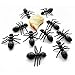 Ant Toy Picnic Decoration Large Ant Queen Soft Toy Plastic Fake Bug Prank Gag Practical Joke Toys Black 50 Pack