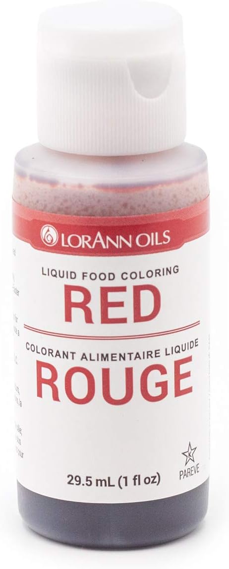 Amazon Com Lorann Red Liquid Food Color 1 Ounce Squeeze Bottle Kitchen Dining