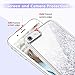 Maxdara for Glitter Liquid Women Case Tempered Glass Screen Protector Floating Bling Sparkle Luxury Pretty Protective Girls(Silver)