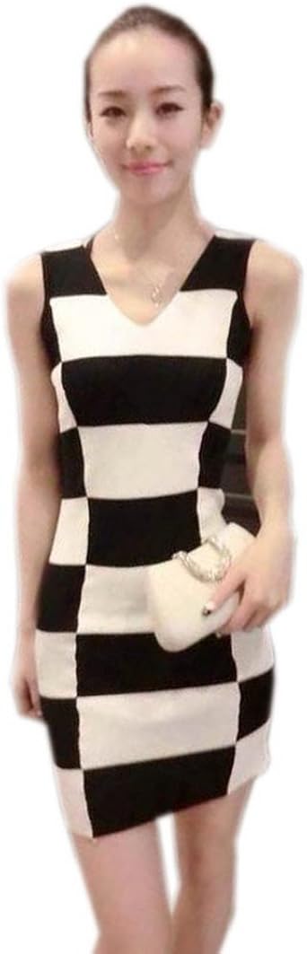 black checkered dress