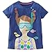 Fiream Girls' Cute Cartoon Print T-shirt(922TJ,5)