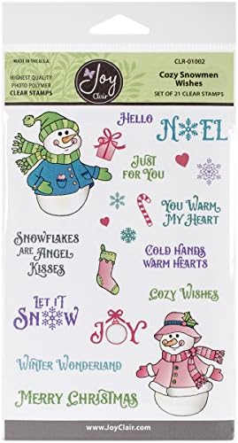 Joy Clair Clear Stamps 4x6-Cozy Snowman Wishes