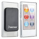INSTEN Compatible with Apple iPod Nano 7th Generation Clear TPU Rubber Skin Case with Belt Clip