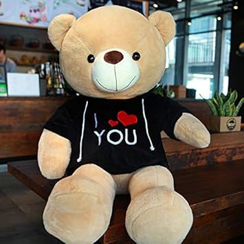 Lindo Oso Peluches Animal de Peluche te Amo Oso de Peluche de Peluche Juguetes de Peluche Oso de Peluche para bebés niños 80 cm: Amazon.es: Juguetes y juegos
