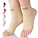 Dowellife Plantar Fasciitis Socks, Ankle Brace Compression Support Sleeves & Arch Support, Foot Compression Sleeves, Ease Swelling, Achilles Tendonitis, Heel Spurs for Men & Women (Nude L)