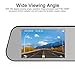 BOSCAM Touch Screen Backup Camera Mirror Dash Cam Waterproof Back up Car Camera and 4.5-inch Full HD 1080P Rear View Mirror Cam Video Recorder with G-Sensor,Loop Recording, Motion Detection