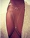New Ladies Bikini Moon Diamond Crystal Charm Crossover Harness Waist Belly Body Chain Necklace
