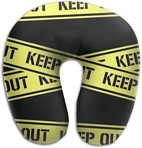Caution Tape Memory Foam U Shaped Neck Pillow Comfortable For Travel Teen Best Adult Size Massager Pillow