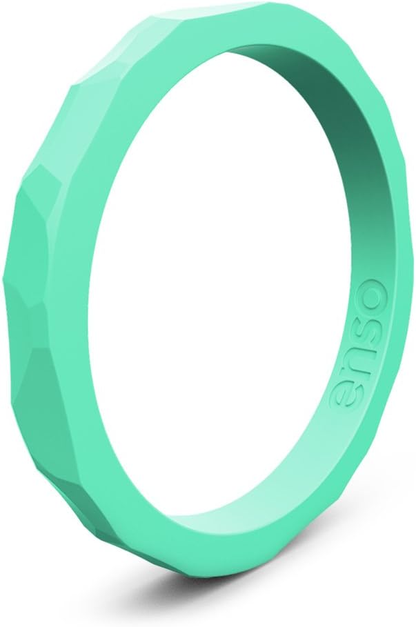 Hammered Stackable Silicone Ring | Premium Fashion Forward Silicone Ring | Hypoallergenic Medical Grade Silicone | Commit To What You Love