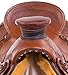 AceRugs Horse Saddle Roping RANCHING Western Premium Leather Tooled Hard SEAT Wade Tree Cowboy TACK Package (Chestnut, 17)thumb 3