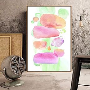 Floating Framed Canvas Wall Art for Living Room, Bedroom Watercolor Canvas Prints for Home Decoration Ready to Hang - 16x24 inches