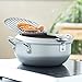 Non-stick coating Frying pan with thermometer Tempura Fryer Pot, Mini Deep Fry Pan with Drainer Mini Deep frying pan with oil frying pan 10 IN