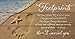 P. Graham Dunn Footprints in The Sand Beach Scene 11 x 20 Wood Pallet Wall Art Sign Plaque