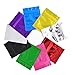 100PCS Reuseable Aluminum Foil Self Sealing Zip Mylar Packing Pouch Package Bags Heat Seal Food Storage Bag with Tear Notches Food Grade Pouches Bag for Candy Tea Sugar (Color Random) (7.5x10cm)