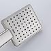 KES Hand Held Shower Heads Handheld Combo Brushed Nickel with 79-Inch Long Hose and Bracket Holder Modern Square Style, LP130A-2