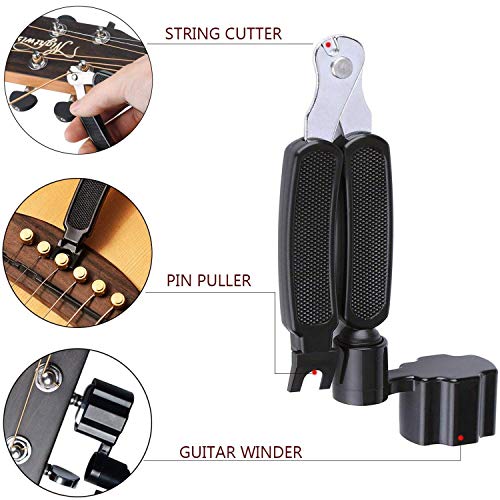 image for Pinowu Acoustic Guitar Strings Changing Kit (44pcs) - Guitar Tool Kit 