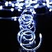 YIHONG LED Rope Lights Battery Operated String Lights 33ft 8 Mode Fairy Lights Waterproof Firefly Lights with Remote Timer for Outdoor Indoor Garden, Easter, Party Decoration-Cool White
