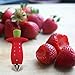 Strawberry Huller Stem Remover, Easy-Release Strawberry Top Leaf Remover Tool and Stainless Tomato Corer, Tomato stem remover, Best Kitchen Gadget BY Dvcline