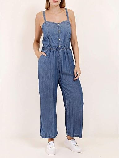 macacão jeans feminino gg