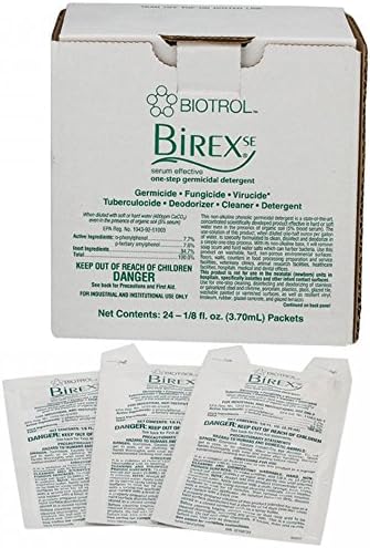Biotrol Birex Se 1 Carton of 24 Pk 1/8 Oz Germicidal Surface Cleaner