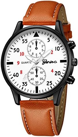 Absolute Cheap!!! But Looks Really Expensive Mens Dress Watch- Fashion Simple Analog Watch Dial Quartz Crocodile Faux Leather