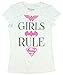 DC Super Hero Girls Rule Glitter T-Shirt Featuring Wonder Woman, Batgirl & Supergirl