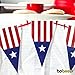 Bobee Red White Blue Independence Day Banner Decoration 8 feet Double Sided Print PreStrung
