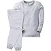Gerber Baby Boys' Little 2 Piece Cotton Pajama, Gray Stripes, 3T